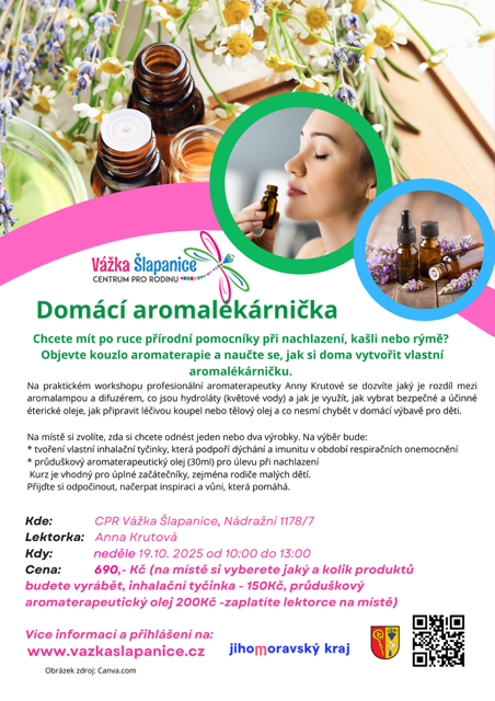 Workshop - Domácí aromalékárnička