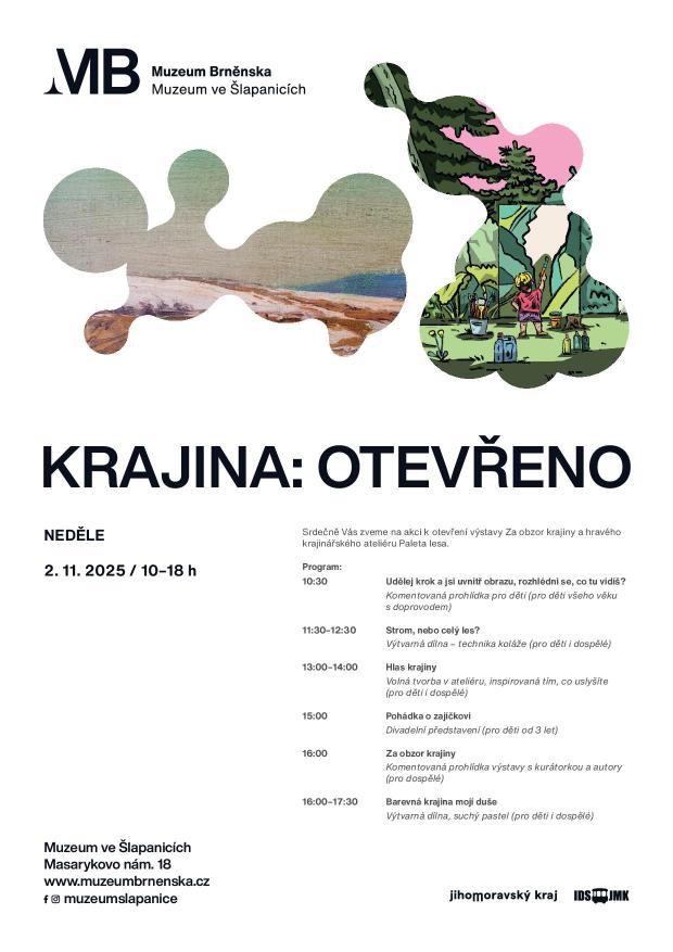 Krajina: otevřeno 