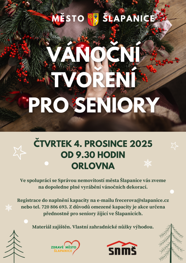 Vánoční tvoření pro seniory