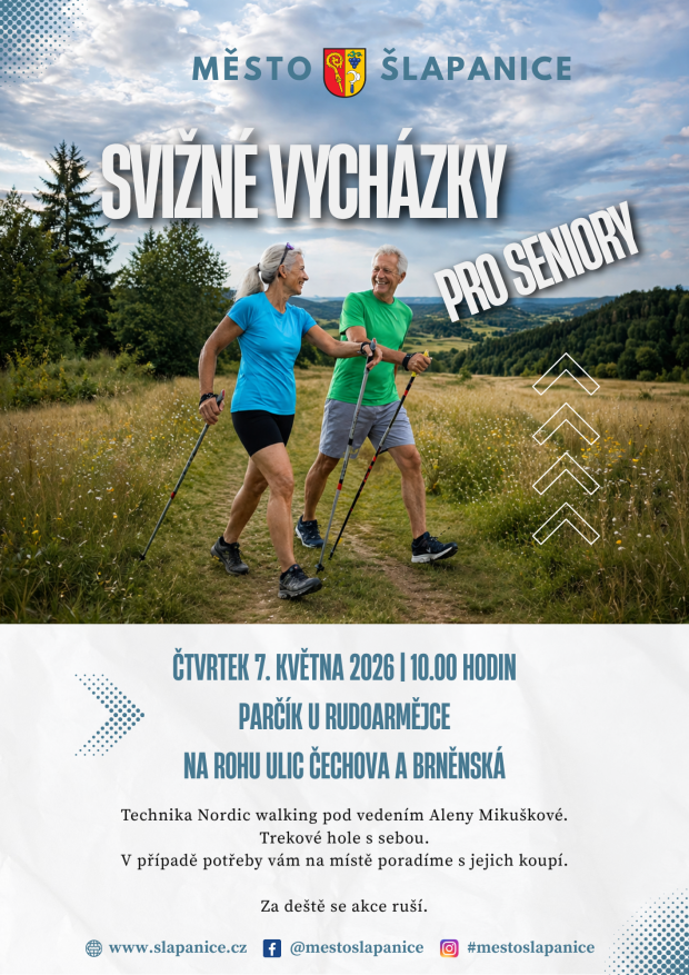 Svižné vycházky pro seniory