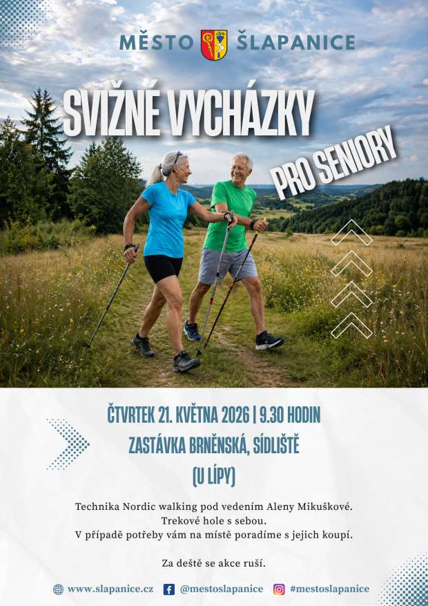 Svižné vycházky pro seniory