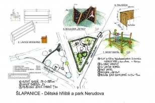 Park Nerudova - návrh