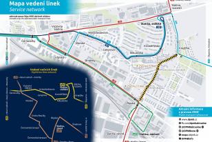 Mapa vedení linek_Tuřanka