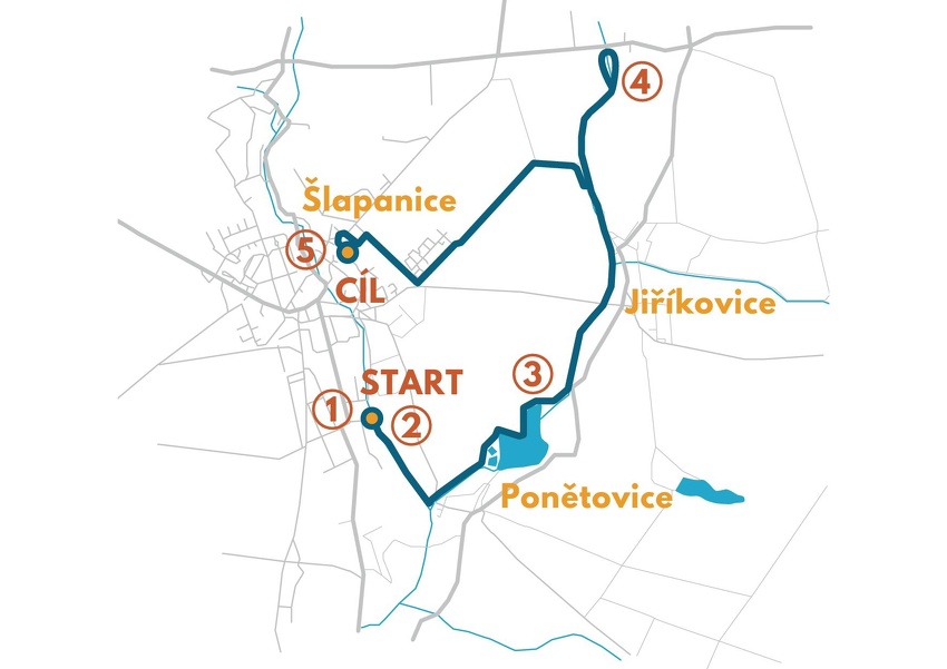 Mapa závodu