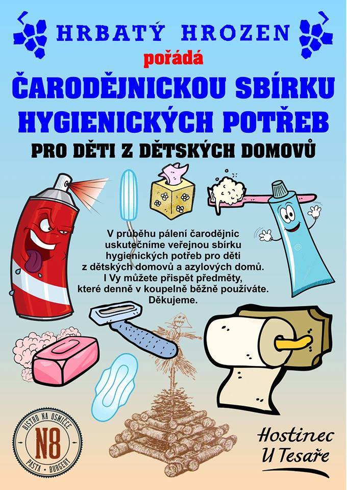 Plakát - Čarodějnická sbírka hygienických potřeb