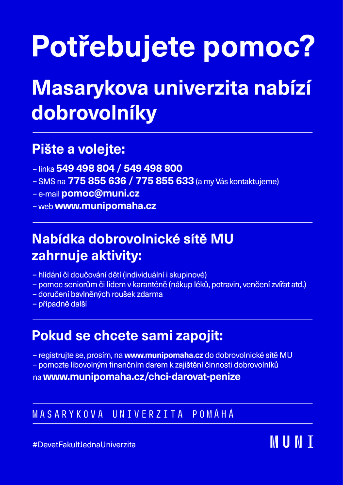 Dobrovolnická pomoc - leták